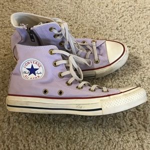 Lavender Converse High-tops